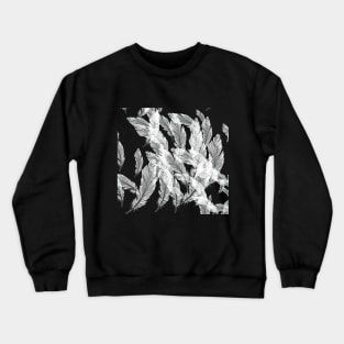 Feathers on black Crewneck Sweatshirt